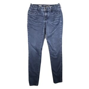 Mossimo Denim Women's Size 4 Mid Rise Dark Wash Skinny Jeggings Leggings